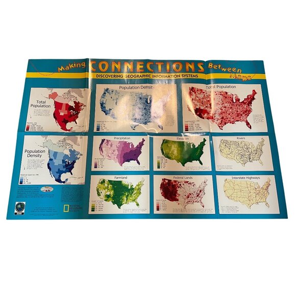 1998 National Geographic Geography Week Teacher Kit Posters & Handbook - Picture 9 of 9